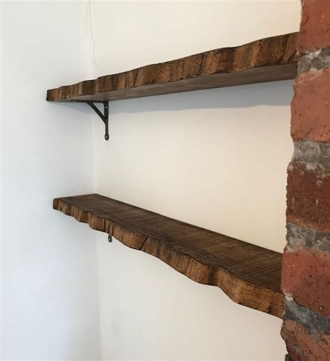 Metal Live Edge Shelf Brackets 